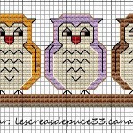 grille broderie chouette