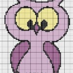 grille broderie chouette