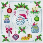 grille broderie de noel