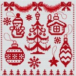 grille broderie de noel