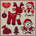 grille broderie de noel