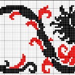 grille broderie dragon