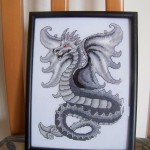 grille broderie dragon