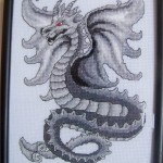 grille broderie dragon