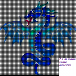 grille broderie dragon