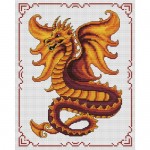 grille broderie dragon