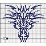 grille broderie dragon