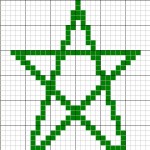 grille broderie etoile