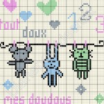 grille broderie gratuite bebe