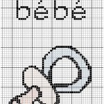 grille broderie gratuite bebe
