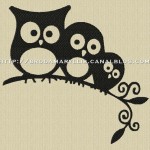 grille broderie hibou