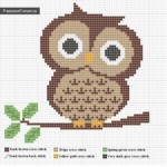 grille broderie hibou
