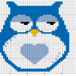 grille broderie hibou