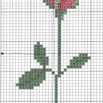 grille broderie marque page