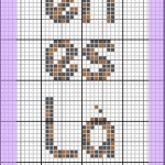 grille broderie marque page