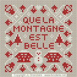 grille broderie montagne