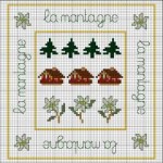 grille broderie montagne