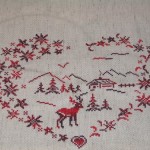 grille broderie montagne