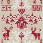 grille broderie montagne