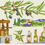 grille broderie olives