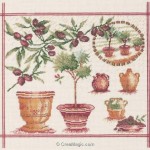 grille broderie olives