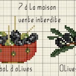 grille broderie olives