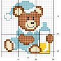 grille broderie ourson
