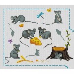 grille broderie souris