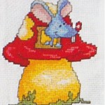 grille broderie souris