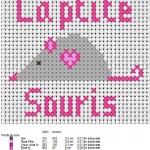 grille broderie souris