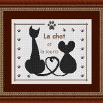 grille broderie souris