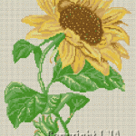 grille broderie tournesol