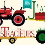 grille broderie tracteur