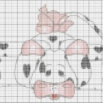 grille broderie vache