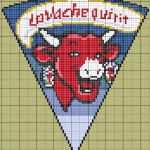 grille broderie vache