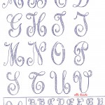 modèle broderie alphabet gratuit