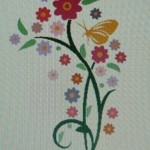 modèle broderie fleur