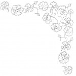 modèle broderie fleur