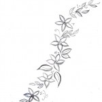 modèle broderie fleur