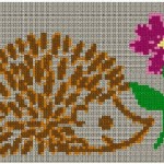 modèle broderie herisson