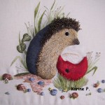 modèle broderie herisson