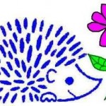 modèle broderie herisson