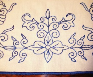 modèle broderie napperon