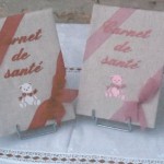 modèle broderie pour carnet de santé