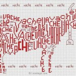 modèle broderie vache