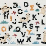 modèle broderie vache