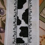 modèle broderie vache