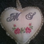 modèle coeur en broderie