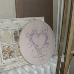 modèle coeur en broderie