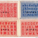 modèle d'alphabet broderie